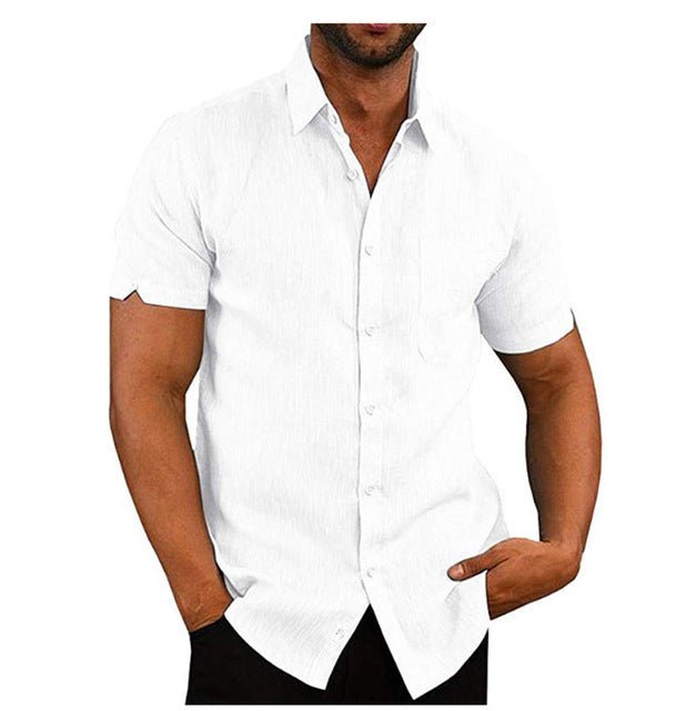 "Men’s Summer Short Sleeve Shirt | Casual Loose Fit Tee M–3XL"