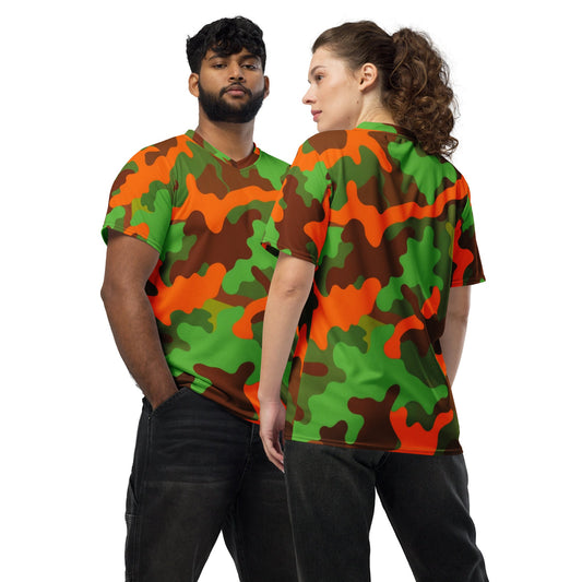 "Bright Camo Gym & Workout Jersey | Unisex Recycled XS–6XL"