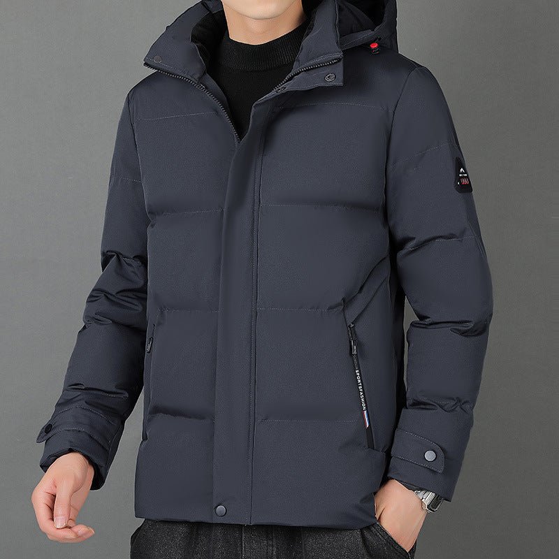 "Men’s Cotton Hooded Jacket | Casual Street Style M–5XL"