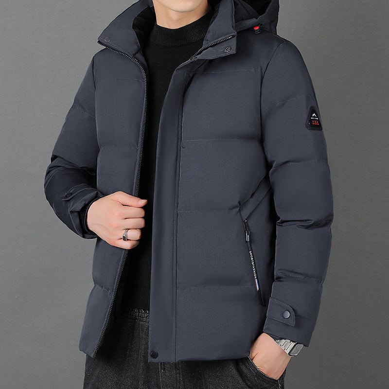 "Men’s Cotton Hooded Jacket | Casual Street Style M–5XL"