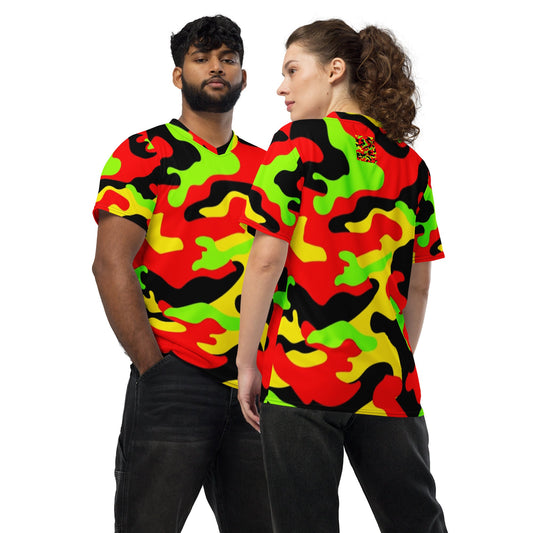 "Recycled Unisex Sports Jersey - Camo Print (2XS–6XL)"