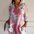 Floral Print Long-Sleeved Shirt – Women's Casual Button Top XS–5XL