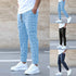 Fashion Plaid Drawstring Pants for Men – Casual Trousers S-3XL
