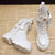 Women’s Platform Martin Boots | Padded Mid-Calf Height Boost