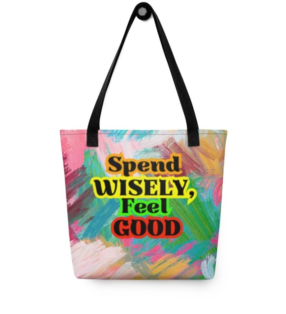 All-Over Print Tote Bag – 100% Polyester, Reusable 15"x15"
