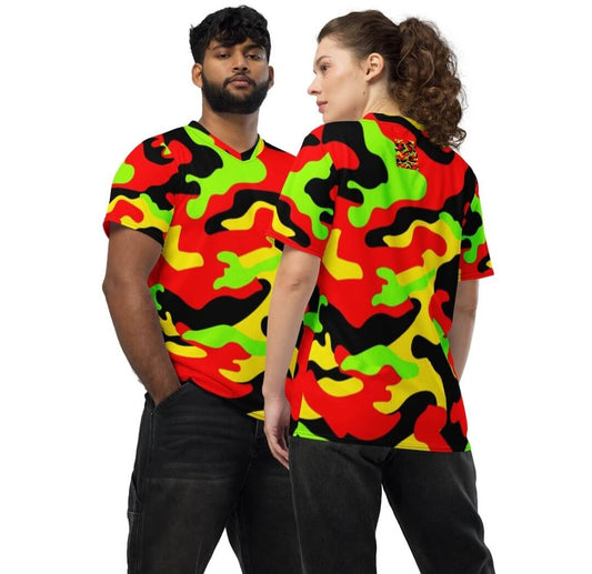 Recycled Unisex Sports Jersey - Camo Print (2XS–6XL)