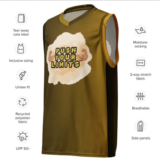 Recycled Unisex Basketball Jersey – All-Over Print UPF50+ XS–6XL