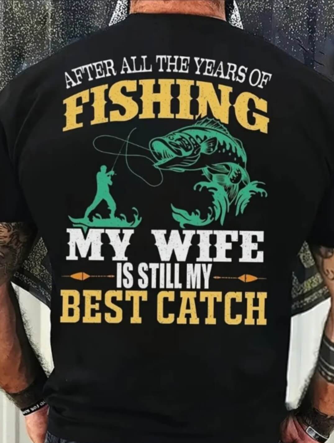 Men’s Graphic Polyester Tee – Soft Crew Neck Shirt S–5XL, Back Print