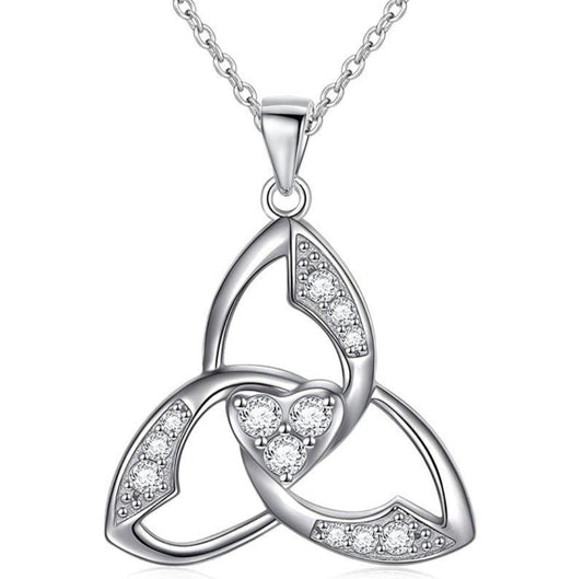 925 Silver Triangle Necklace for Women – Minimal Clavicle Chain