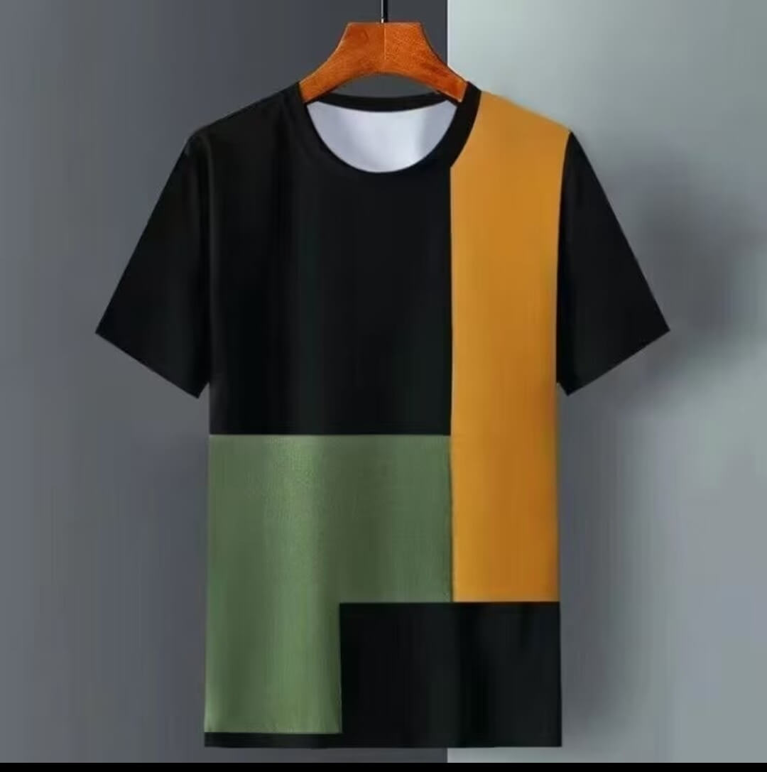 Men’s Summer Ice Silk Short Sleeve T-Shirt – Breathable M–5XL