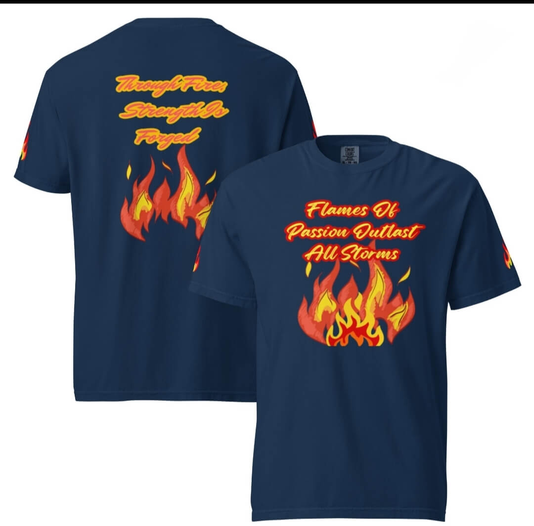 Heavyweight Unisex T-Shirt | DTF Front & DTG Sleeve/Back Print