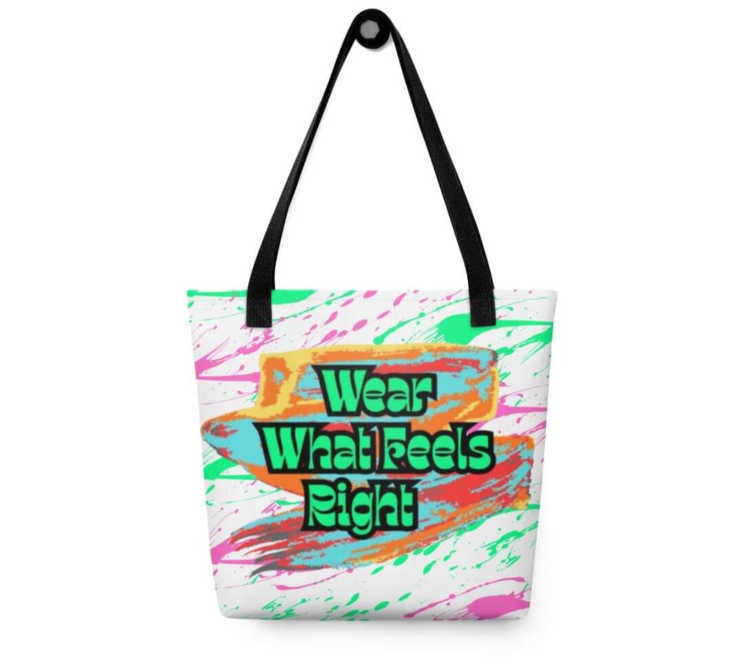 Trendy Tote Bag – 100% Polyester Reusable Shopping Bag 15"x15"