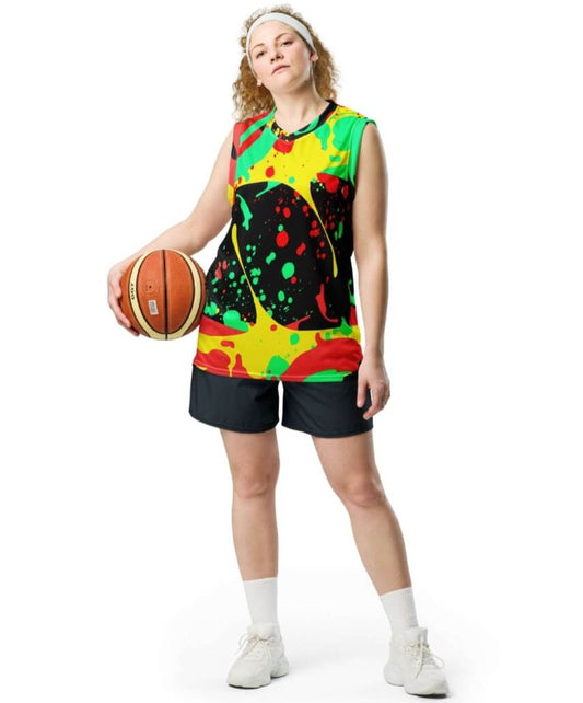 All-Over Print Recycled Unisex Basketball Jersey – Sizes 2XS to 6XL