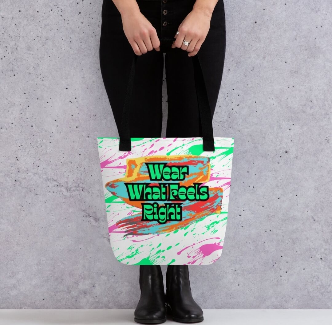 Trendy Tote Bag – 100% Polyester Reusable Shopping Bag 15"x15"