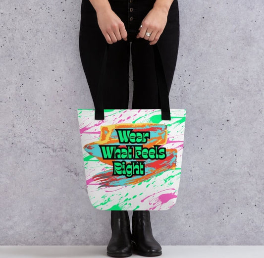 Trendy Tote Bag – 100% Polyester Reusable Shopping Bag 15"x15"