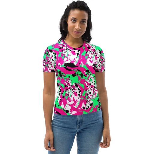 All Over Print Women's Premium T-Shirt | XS–2XL Mid-Weight Jersey
