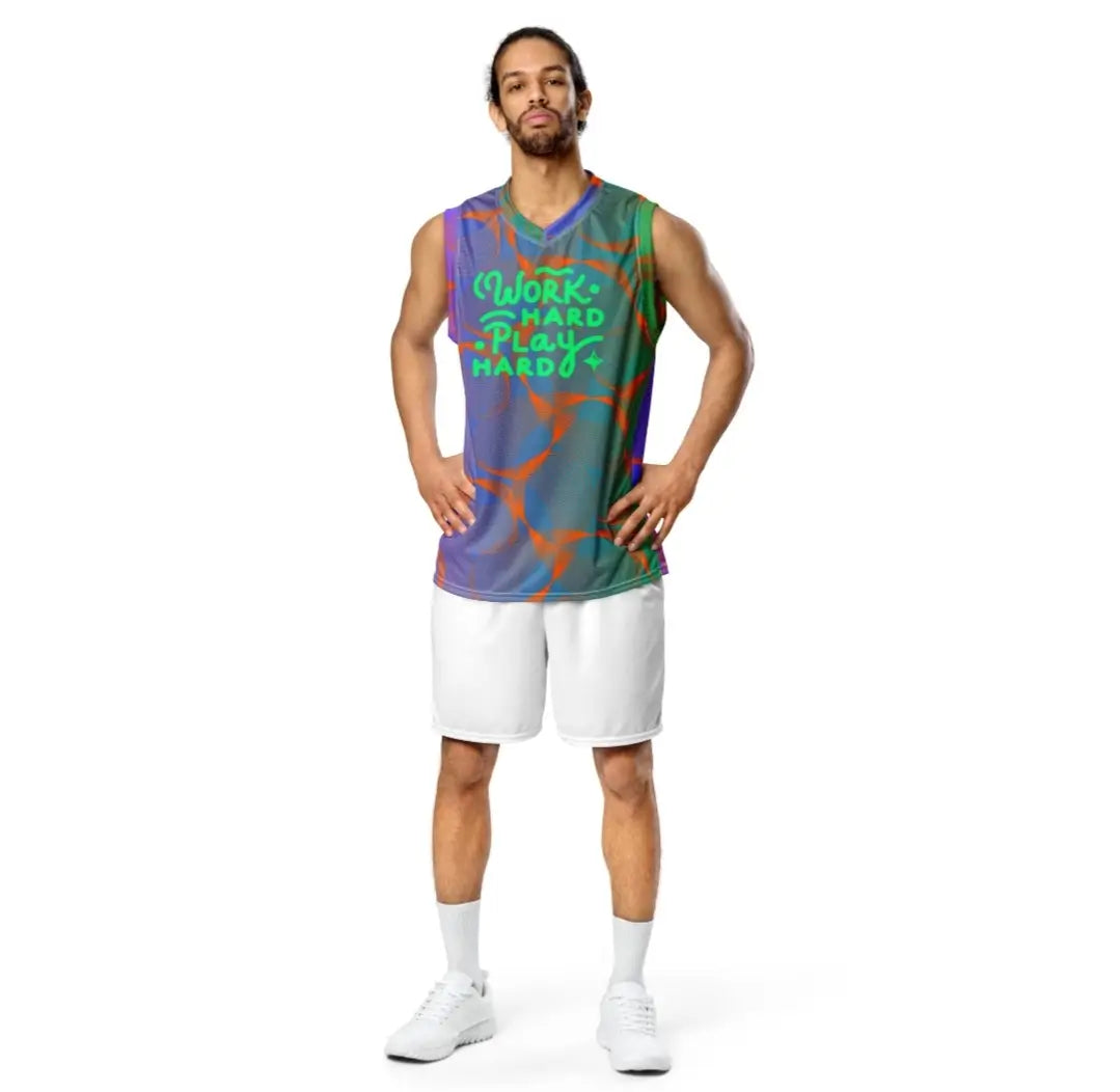 All-Over Print Recycled Unisex Basketball Jersey – Sizes 2XS to 6XL