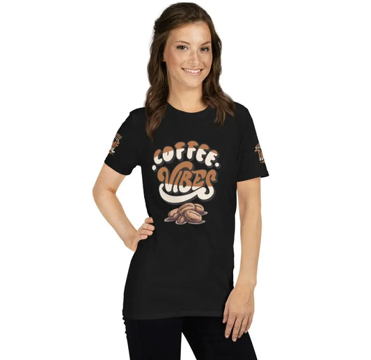 Coffee Vibes Unisex Softstyle T-Shirt | DTG Print Front Back Sleeves