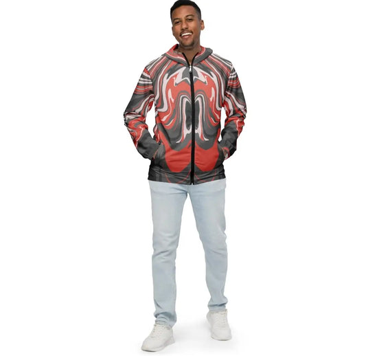 Men’s All Over Print Lightweight Windbreaker Jacket | 100% Polyester