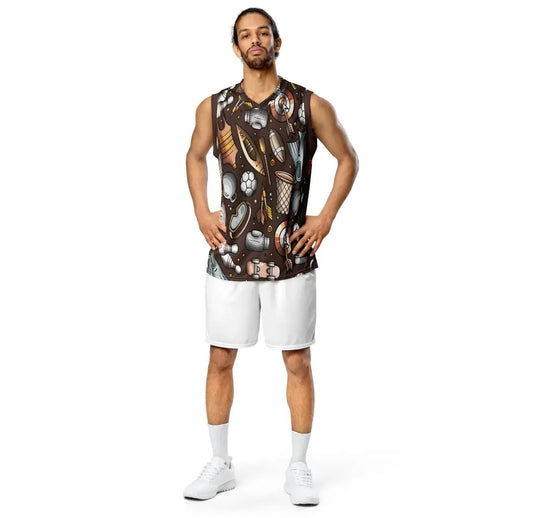 All-Over Print Unisex Recycled Polyester Jersey | 2XS–6XL