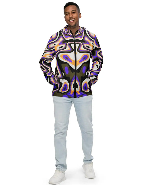 All-Over Print Men's Lightweight Polyester Windbreaker XS-3XL