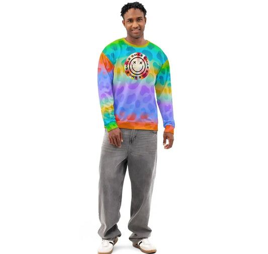 All-Over Print Unisex Cotton Relaxed Fit Sweatshirt 2XS–6XL