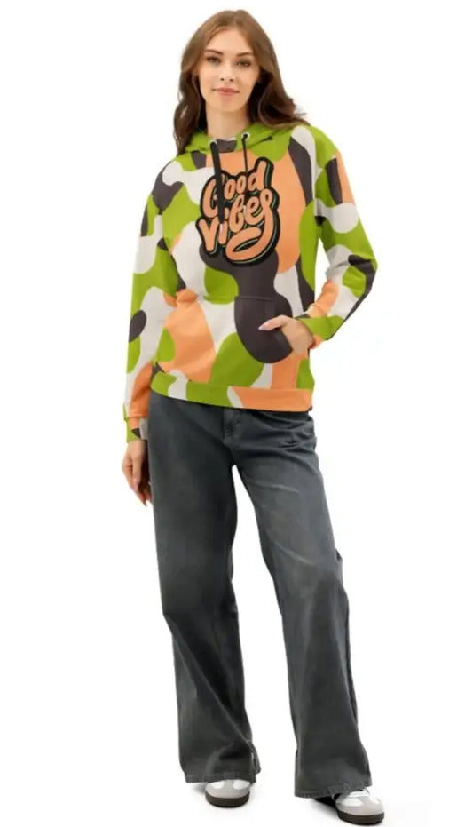 Plus Size All-Over Print Unisex Cotton Hoodie | 2XS–6XL