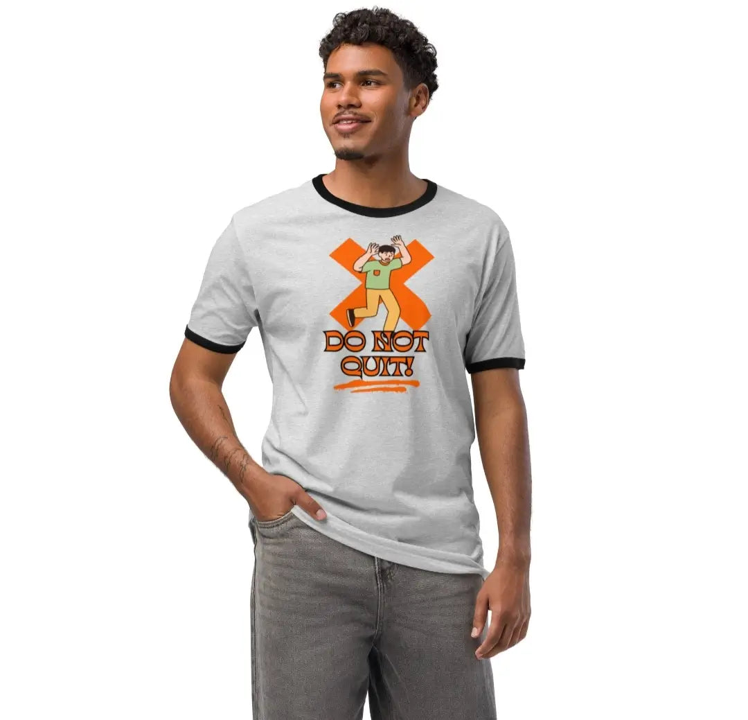 Unisex Ringer Cotton T-Shirt | DTF Front + DTG Back Print | S–3XL