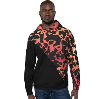 Plus Size All-Over Print Hoodie Recycled Polyester Unisex