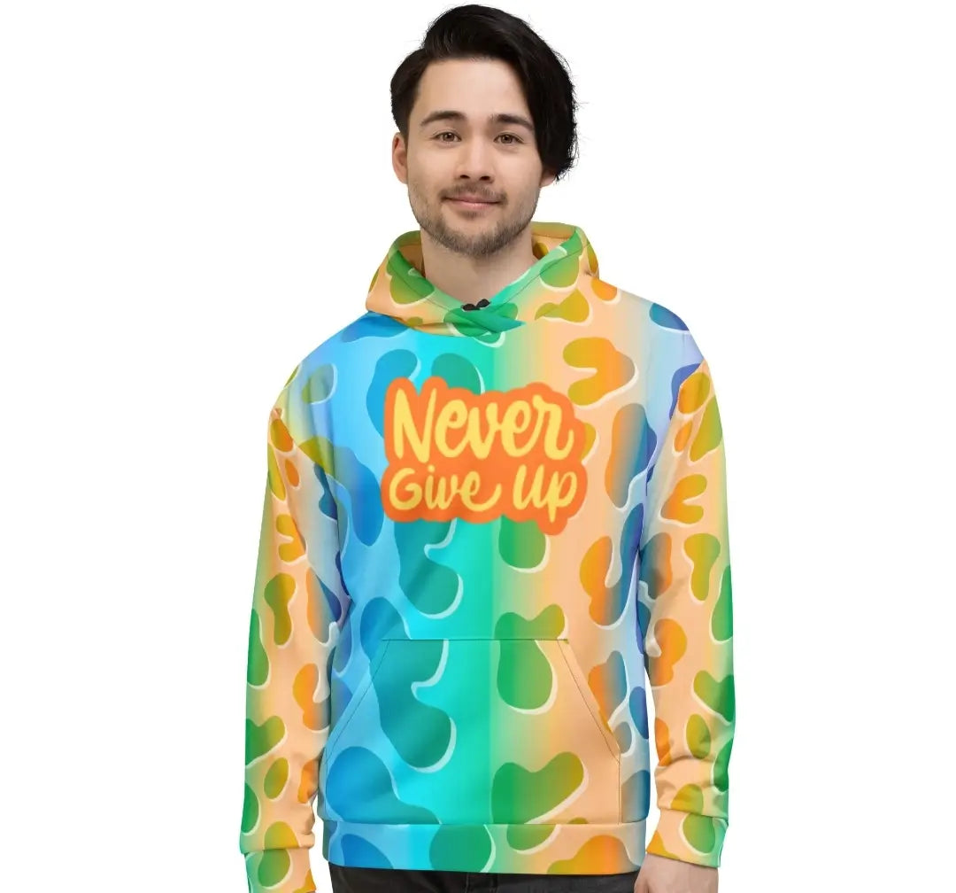 All-Over Print Recycled Unisex Hoodie Soft Fleece Plus Size 2XS-6XL