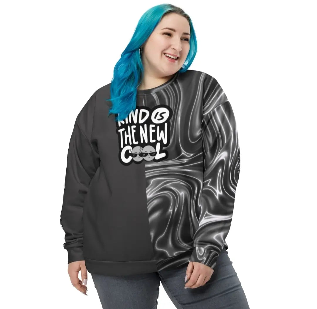 All-Over Print Recycled Unisex Sweatshirt Soft Fleece Plus 2XS-6XL