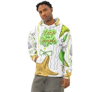 Premium Unisex All-Over Print Hoodie Soft Cotton Relaxed Fit 2XS-6XL