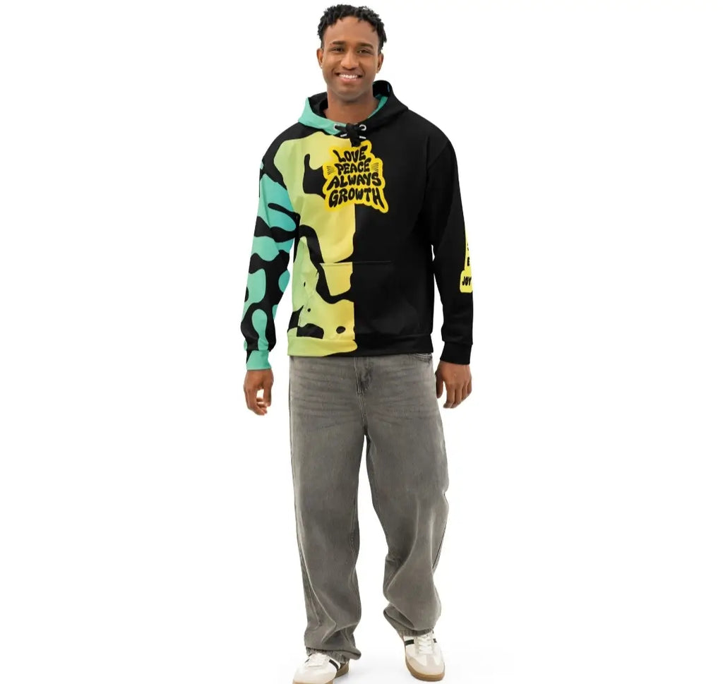 Plus Size All-Over Print Cotton Hoodie 2XS-6XL Oversized Unisex