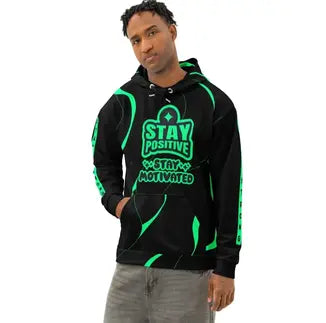 Plus Size Streetwear Hoodie Cotton All-Over Print 2XS-6XL