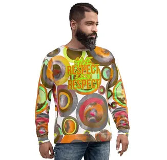 Plus Size Unisex All Over Print Sweatshirt 2XL-6XL Brushed Fleece