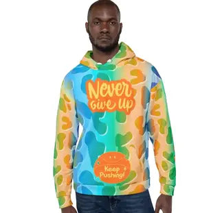 All-Over Print Recycled Unisex Hoodie Soft Fleece Plus Size 2XS-6XL