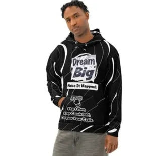 All-Over Print Cotton Hoodie Plus Size 2XS–6XL Unisex Premium