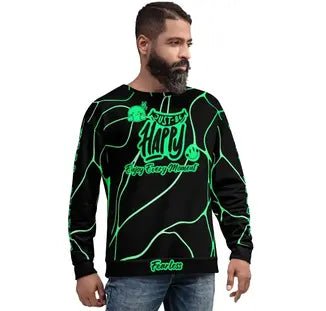 Recycled Plus Size Unisex Sweatshirt All-Over Print Style
