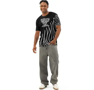 Men’s All-Over Print Cotton Crew Neck T-Shirt Regular Fit XS-2XL
