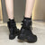 Women’s Platform Martin Boots | Padded Mid-Calf Height Boost