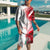Men’s Korean 3D Print Set | Stylish T-Shirt & Shorts Suit